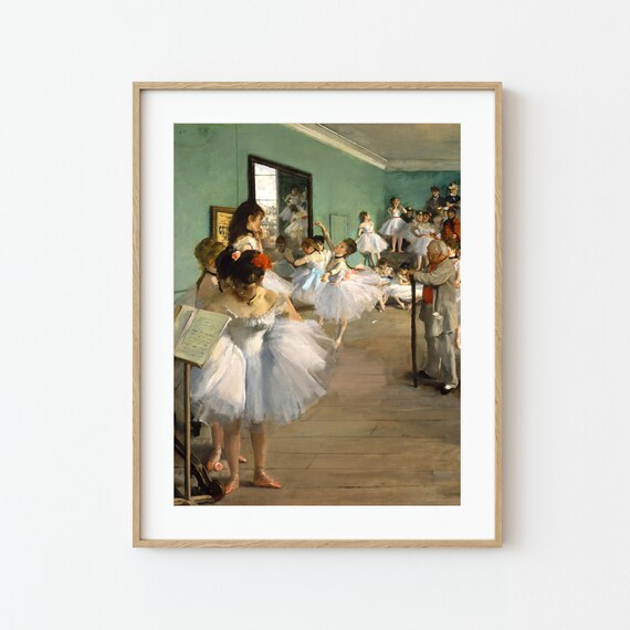 Edgar Degas Ballet Dance Class Impressionist Ballerina Portrait Dance Art Print Dancer Print Printable Wall Art