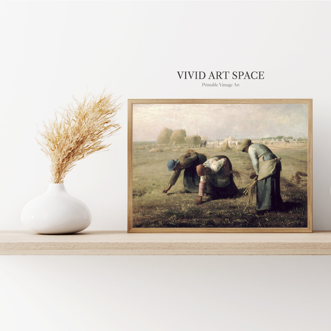 Jean Millet The Gleaners Vintage Realism Art Print - Image 3
