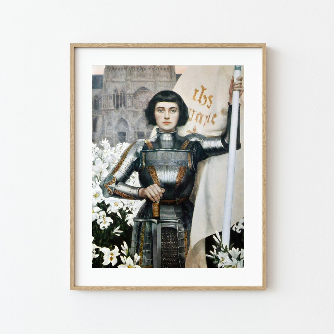 Joan Of Arc By Albert Lynch, Art Nouveau Poster Print - Image 3