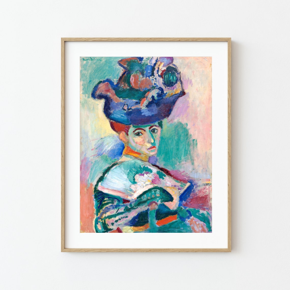 Henri Matisse Woman With A Hat Fauvist Painting Modern Woman Portrait Painting Abstract Art Printable Wall Art - Image 2