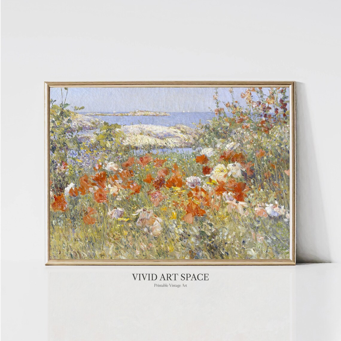 Celia Thaxter's Garden Vintage Landscape Art Print