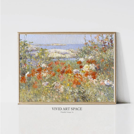 Celia Thaxter's Garden Vintage Landscape Art Print