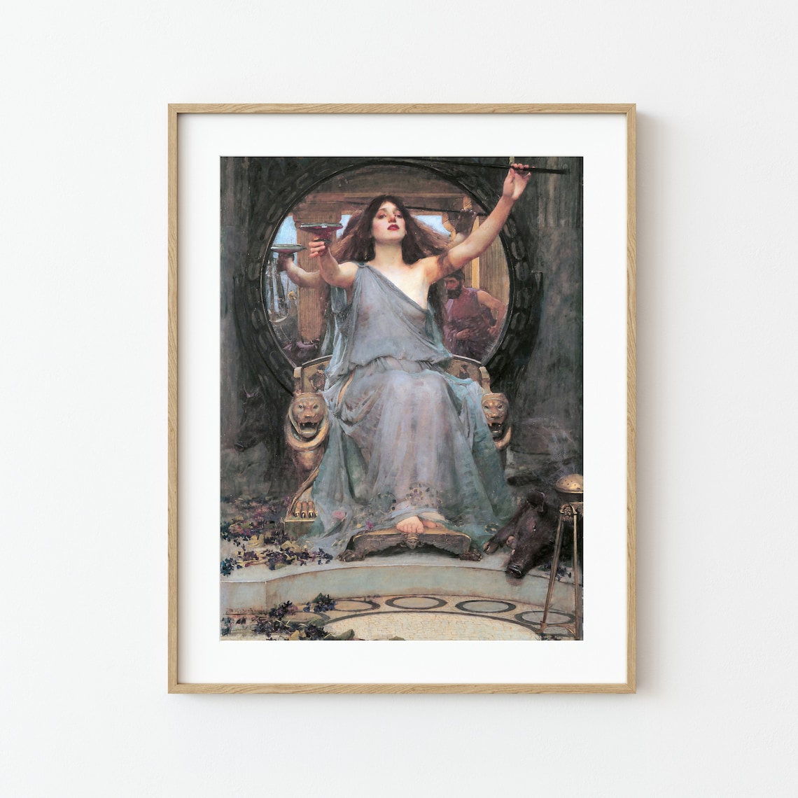 Circe Offers Cup To Ulysses, Pre-Raphaelite Art Print - Image 3