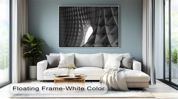 Modern Cityscape Canvas Art Black And White Architecture Print