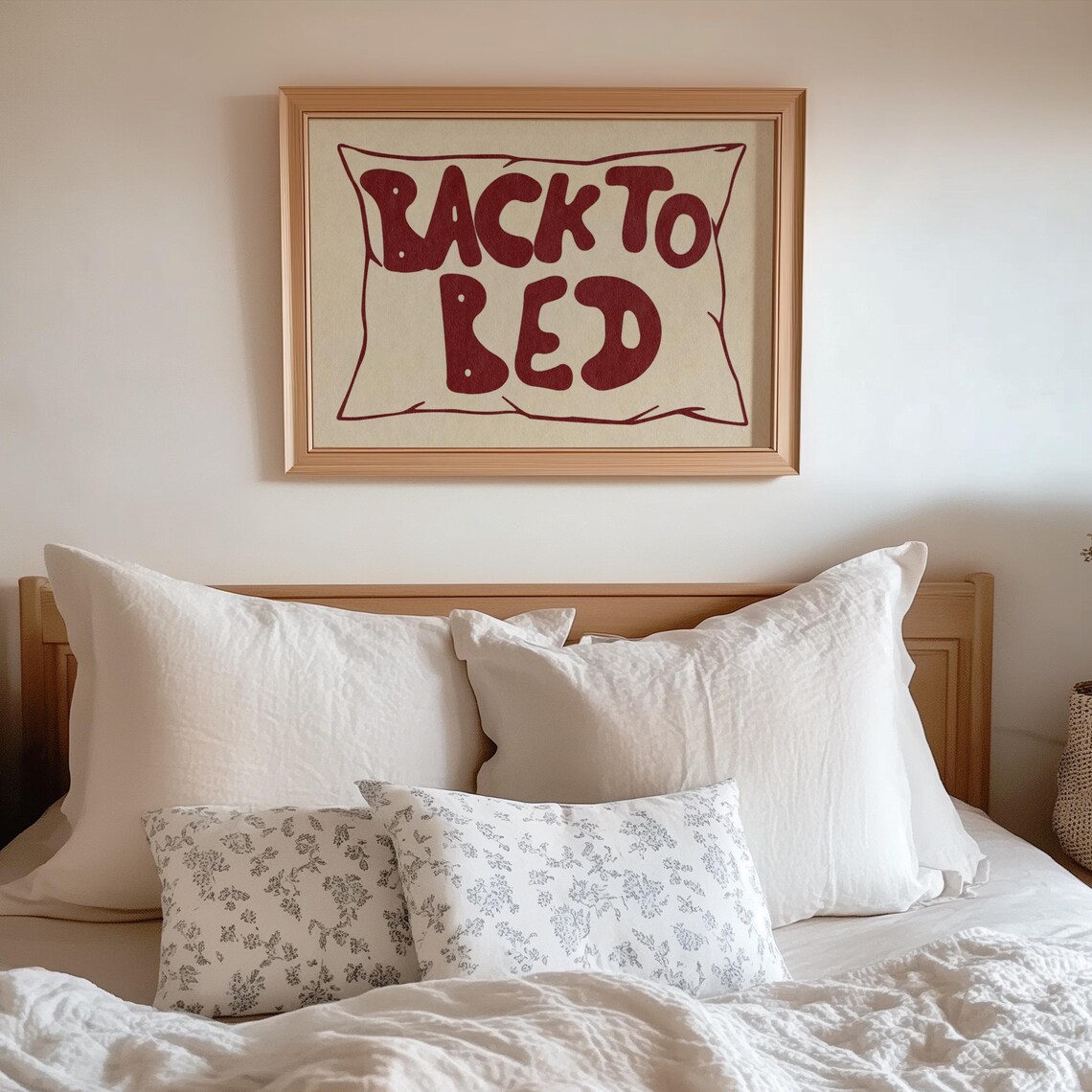 Back To Bed Mid-Century Bauhaus Bedroom Poster - Image 5