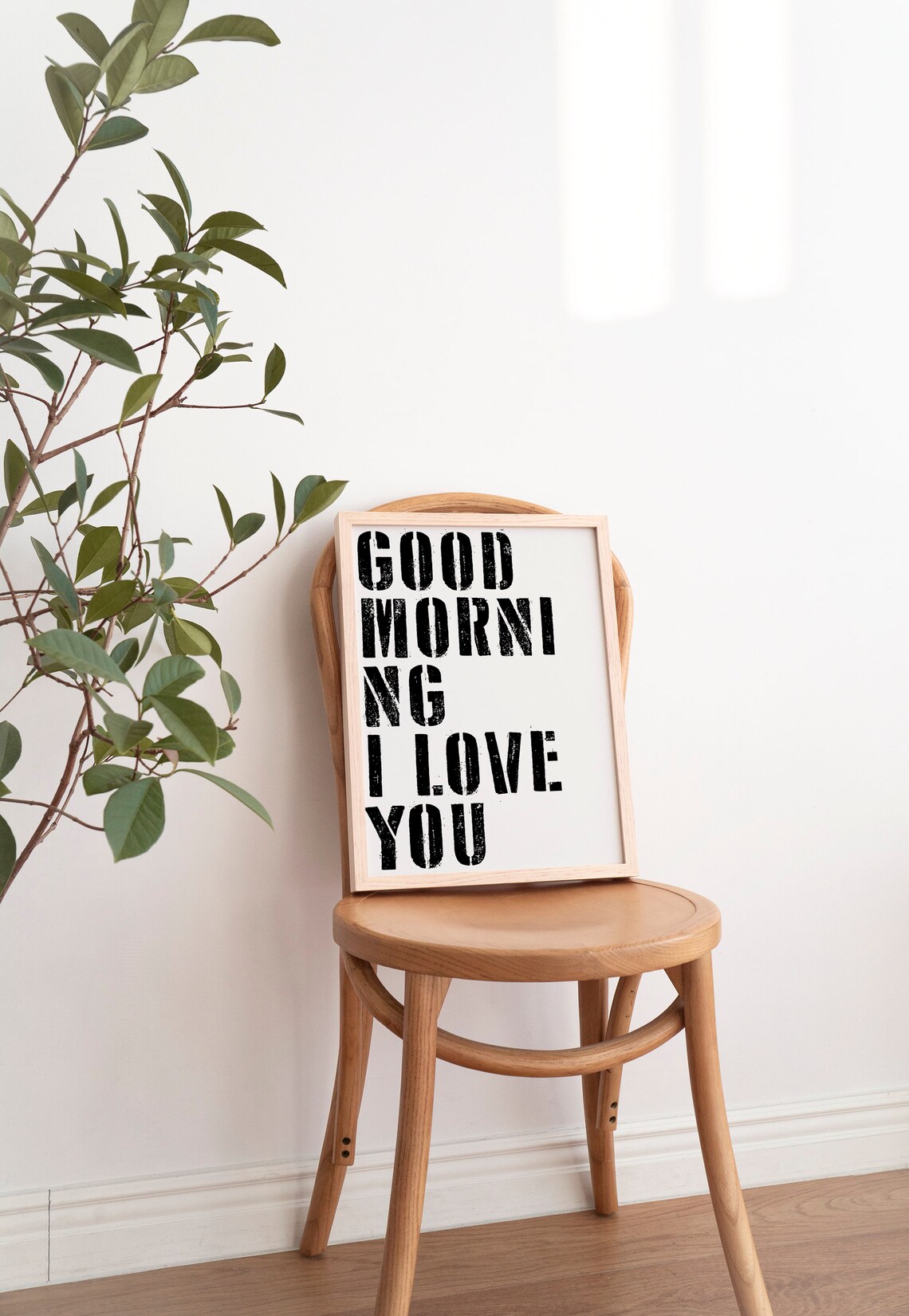 Coffee Bar Good Morning Minimalist Typography Poster - Image 2