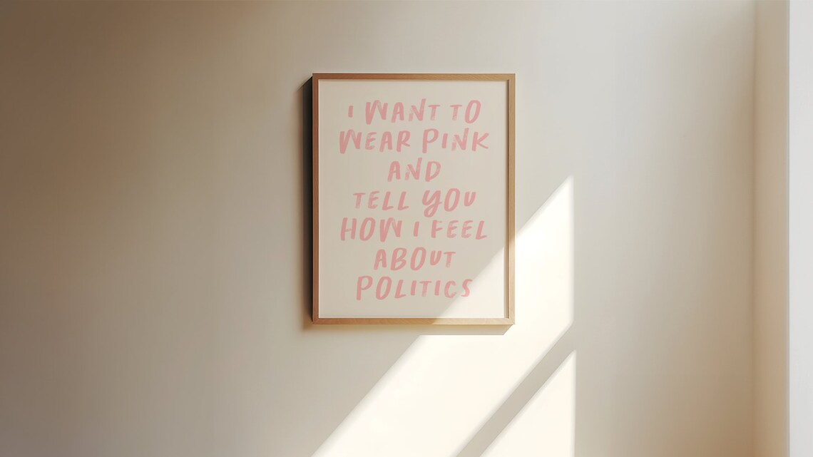 Taylor Quote Art Print, Pink Dorm Room Decor, Miss Americana - Image 2
