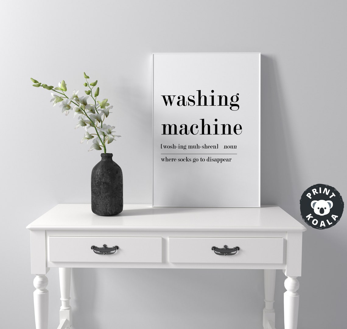 Washing Machine Funny Definition Print Laundry Room Humor Wall Decor - Image 4