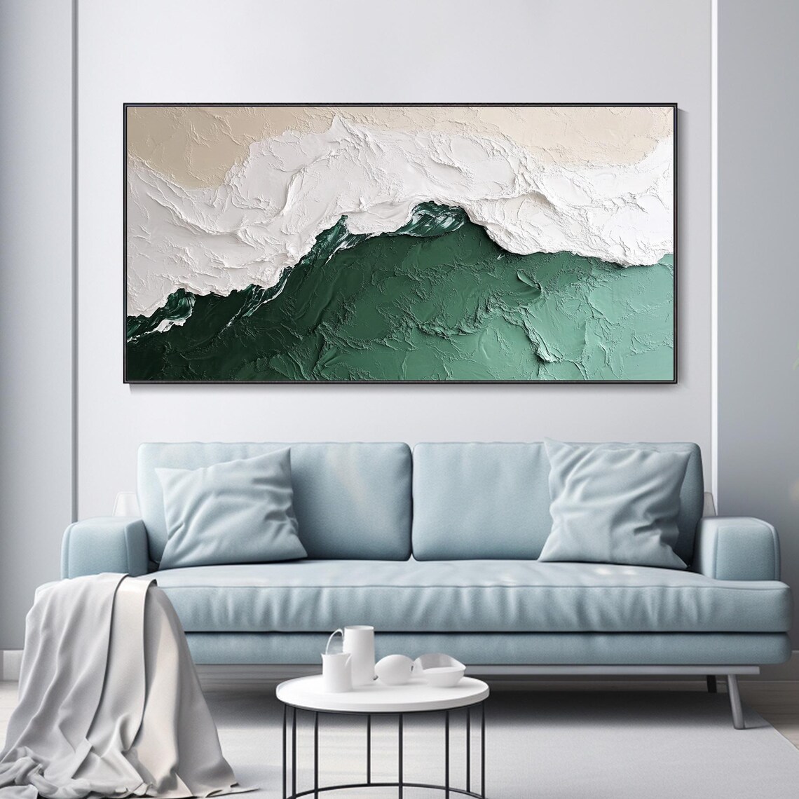 Ocean Wave Minimalist Beach Wall Art Print, Wabi Sabi - Image 3