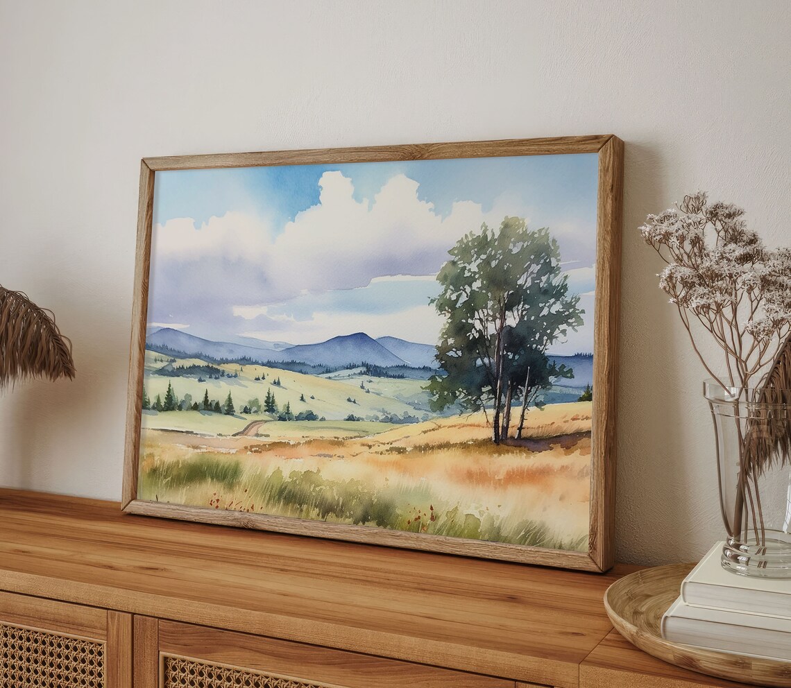 Cades Cove Watercolor Art Print, Smoky Mountains - Image 4