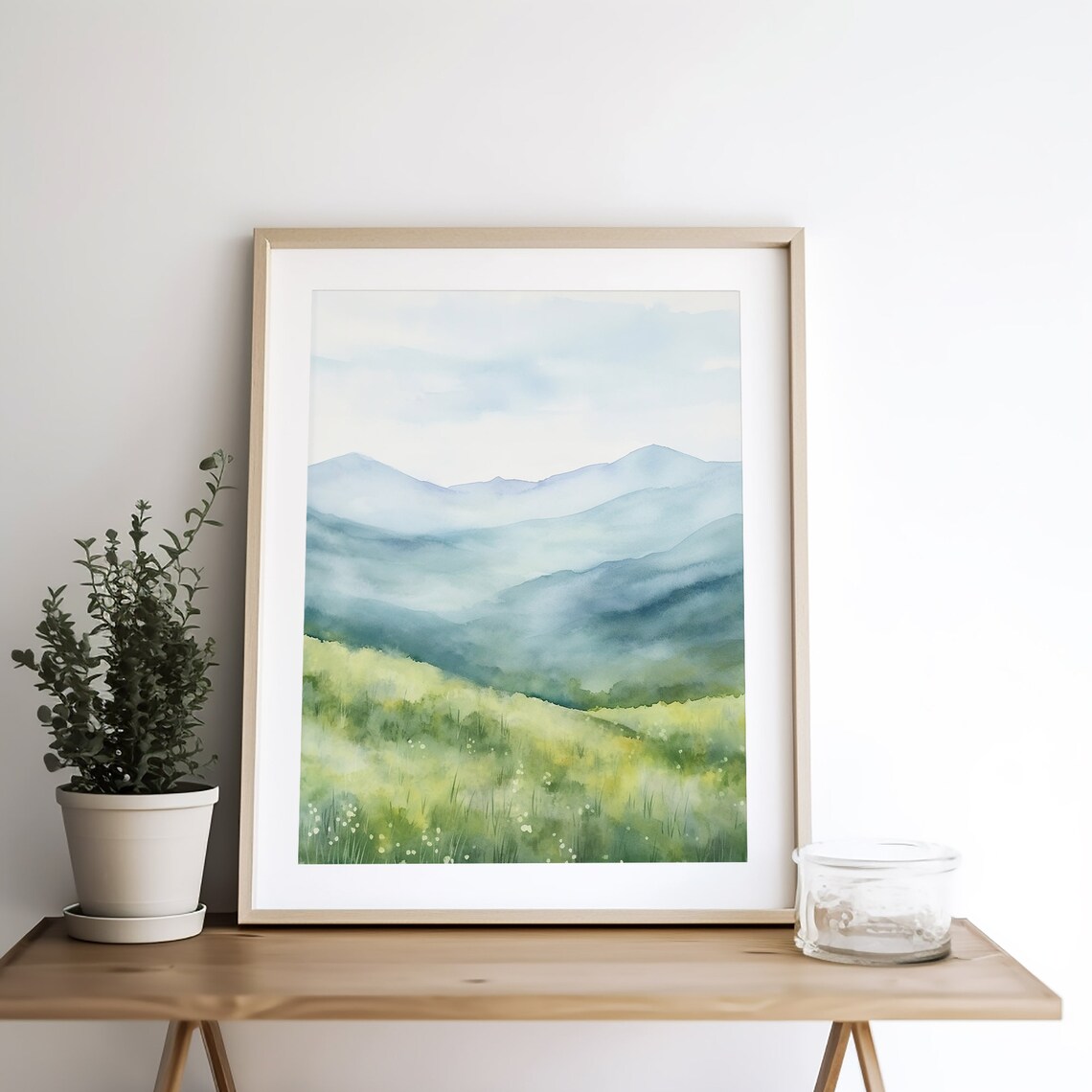 Blue Ridge Mountains Wildflowers Wall Art Print - Image 4