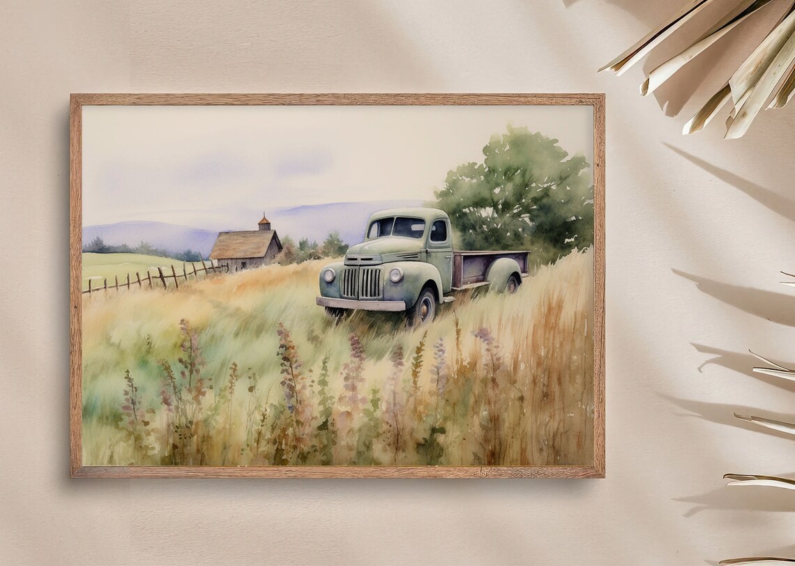 Vintage Truck Painting, Lancaster County Art Print - Image 3