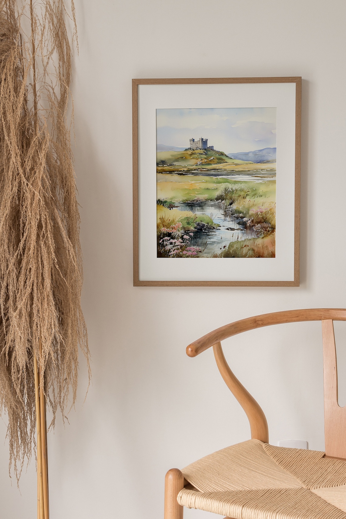 Sligo Watercolor Landscape Art Print, Irish Castle - Image 2