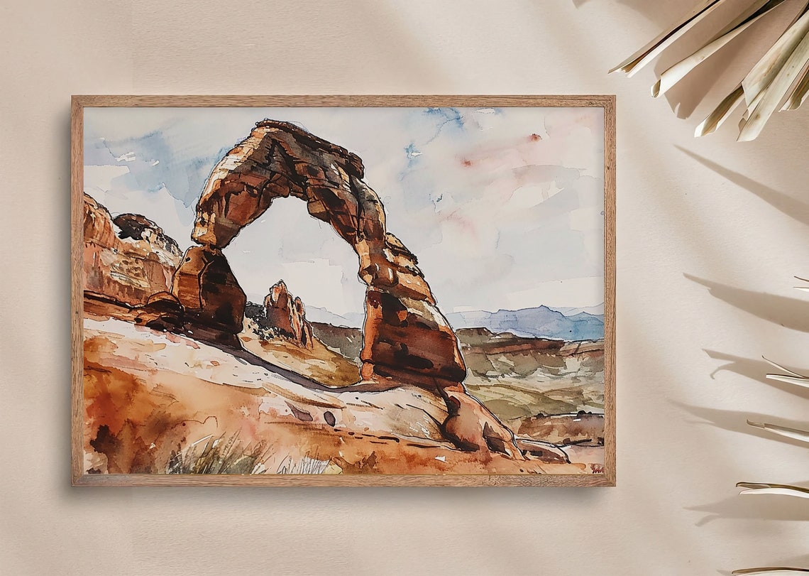 Delicate Arch Sandstone Formation Arches National Park Poster - Image 4