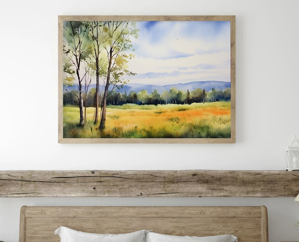 White Mountains Fall Landscape Art Print, New Hampshire - Image 4