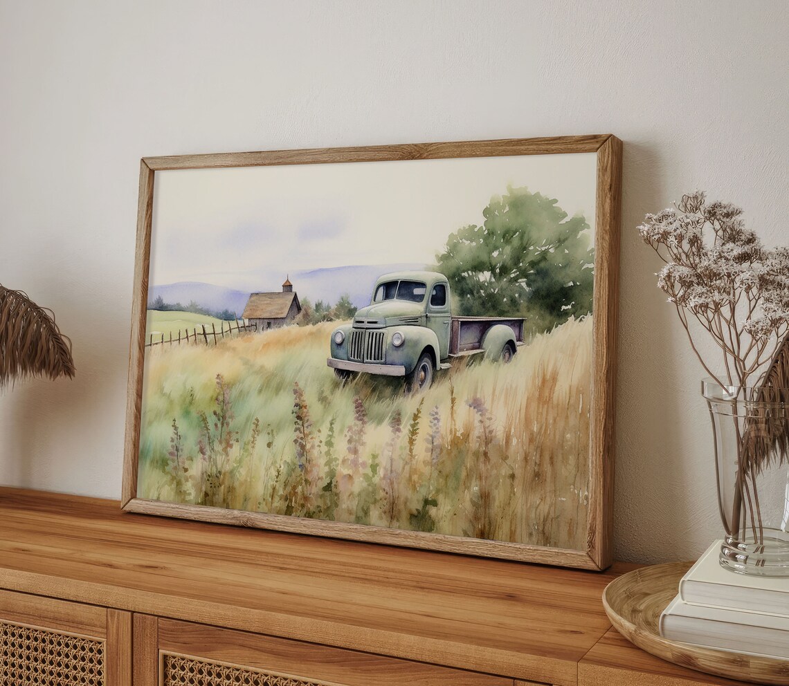 Vintage Truck Painting, Lancaster County Art Print - Image 5