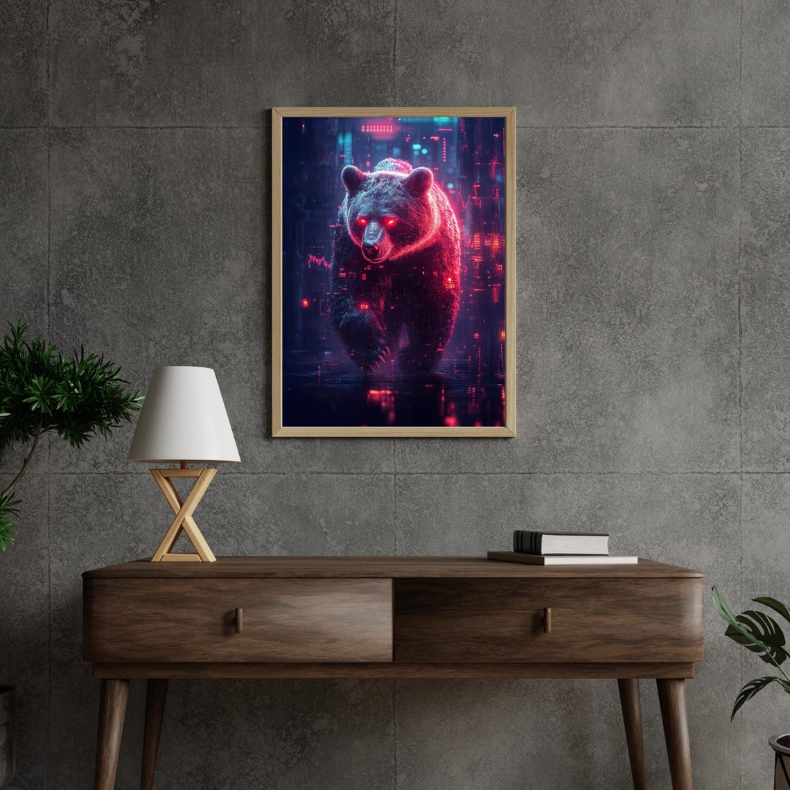 Trading Bear Poster Print Wall Street Trading Financial Art Bull Wall Art Print Stock Market Crypto Investor Money Trader Poster Bitcoin - Image 3