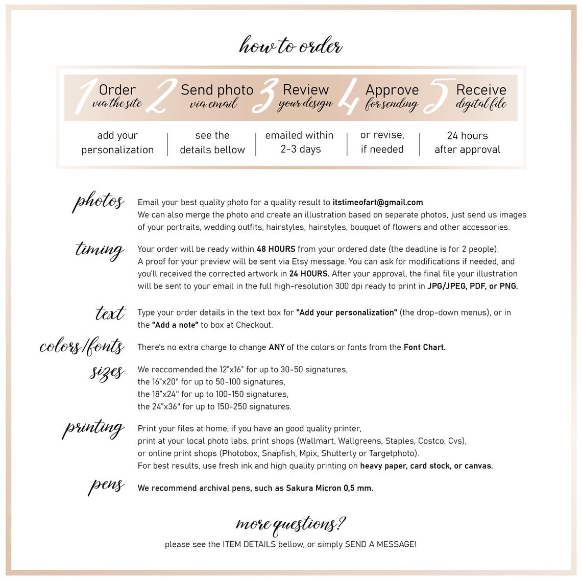 Mountain Wedding Guest Book Alternative Couple Portrait Poster - Image 3