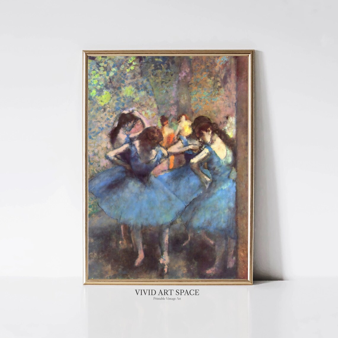 Edgar Degas Blue Dancers Impressionist Art Print