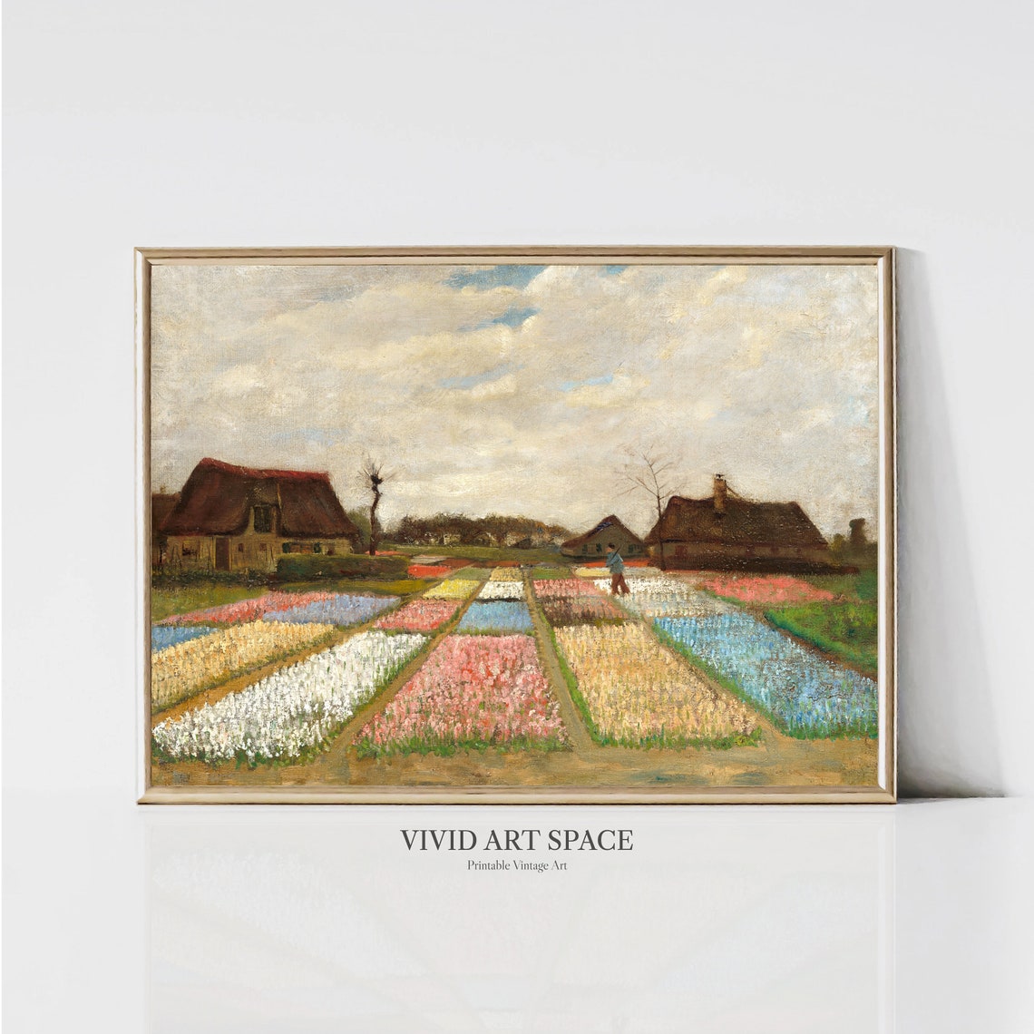 Vincent van Gogh Bulb Fields in Holland Dutch Spring Art Print