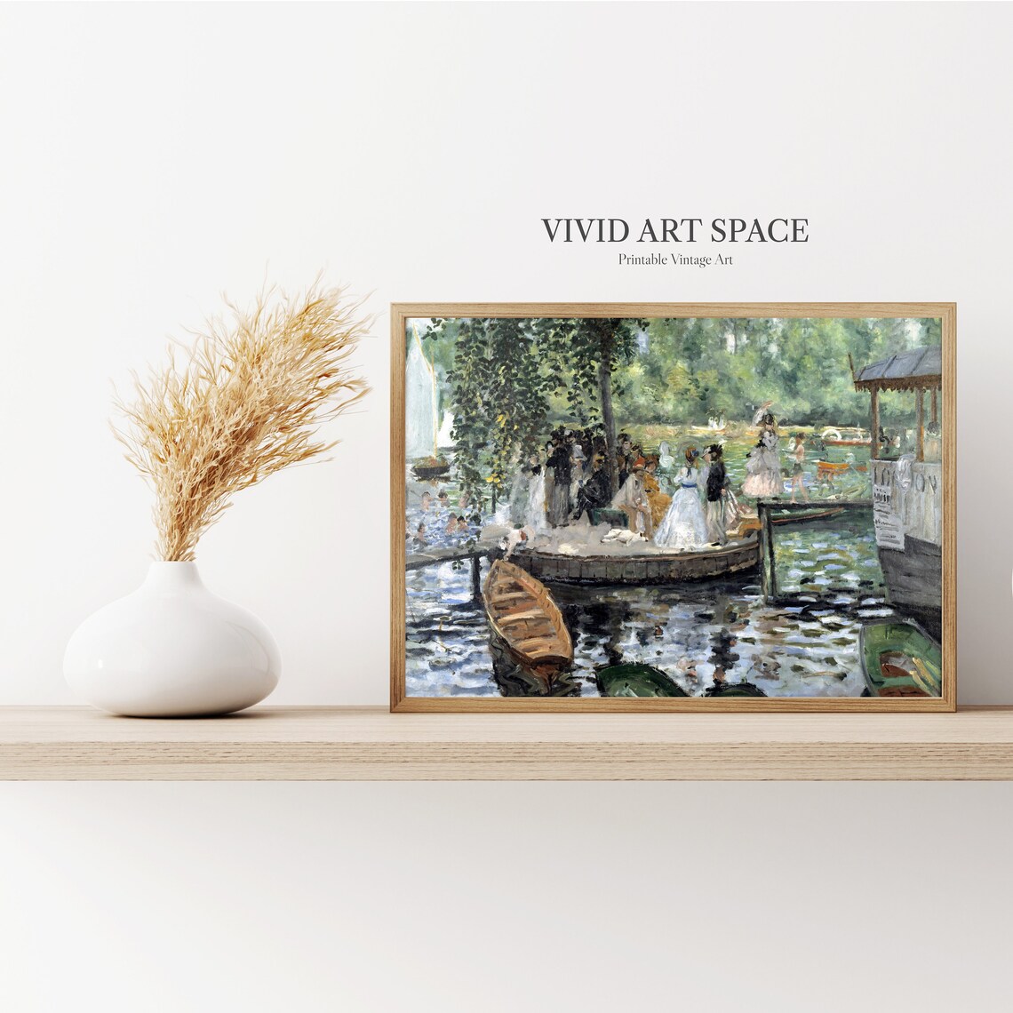 Renoir La Grenouillere Vintage Boating Art Print - Image 2