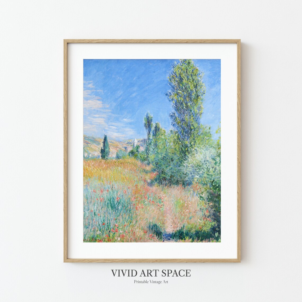 Monet-Inspired Landscape in Île Saint-Martin, Art Print - Image 3