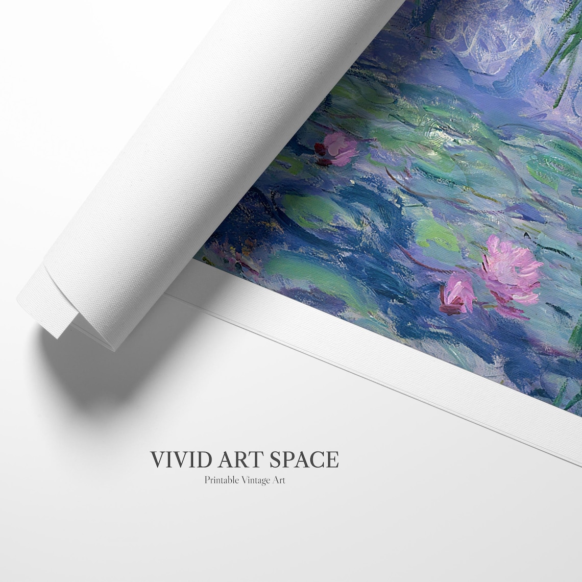 Claude Monet Water Lilies Art Print, Impressionist - Image 2