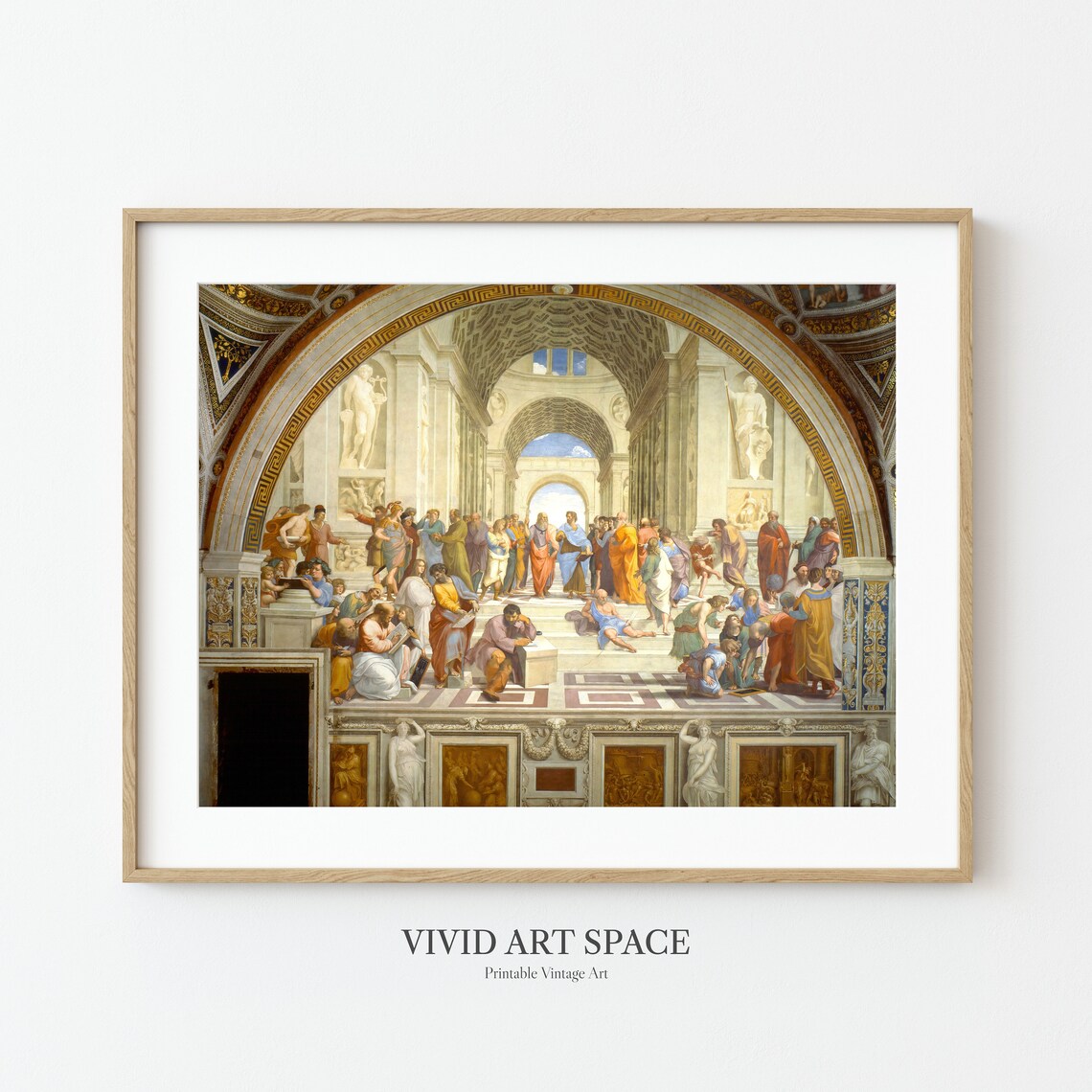 Raphael Renaissance Art Print, The School Of Athens - Image 2