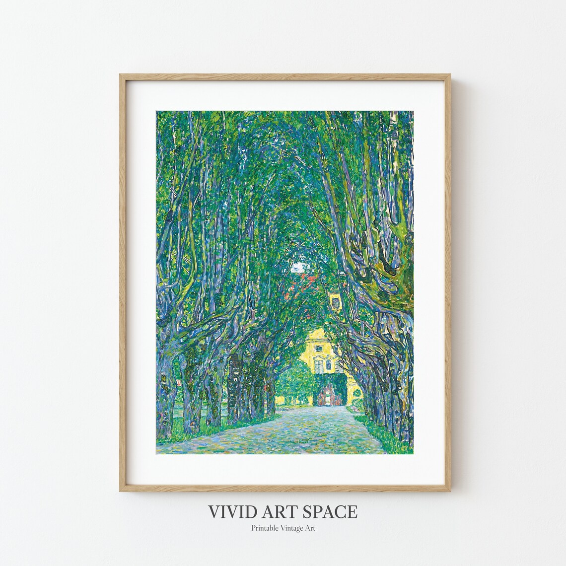 Gustav Klimt Avenue In The Park, Modernist Cityscape Art Print - Image 2