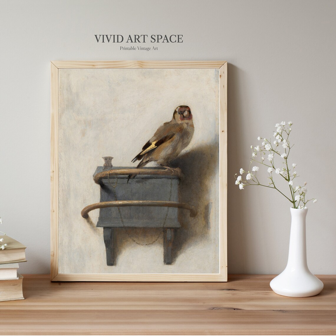 Goldfinch By Carel Fabritius Vintage Art Print - Image 2