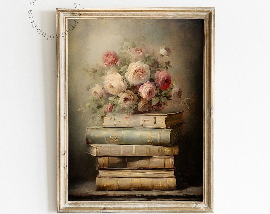 Spring Books Moody Dark Academia Art Print - Image 6