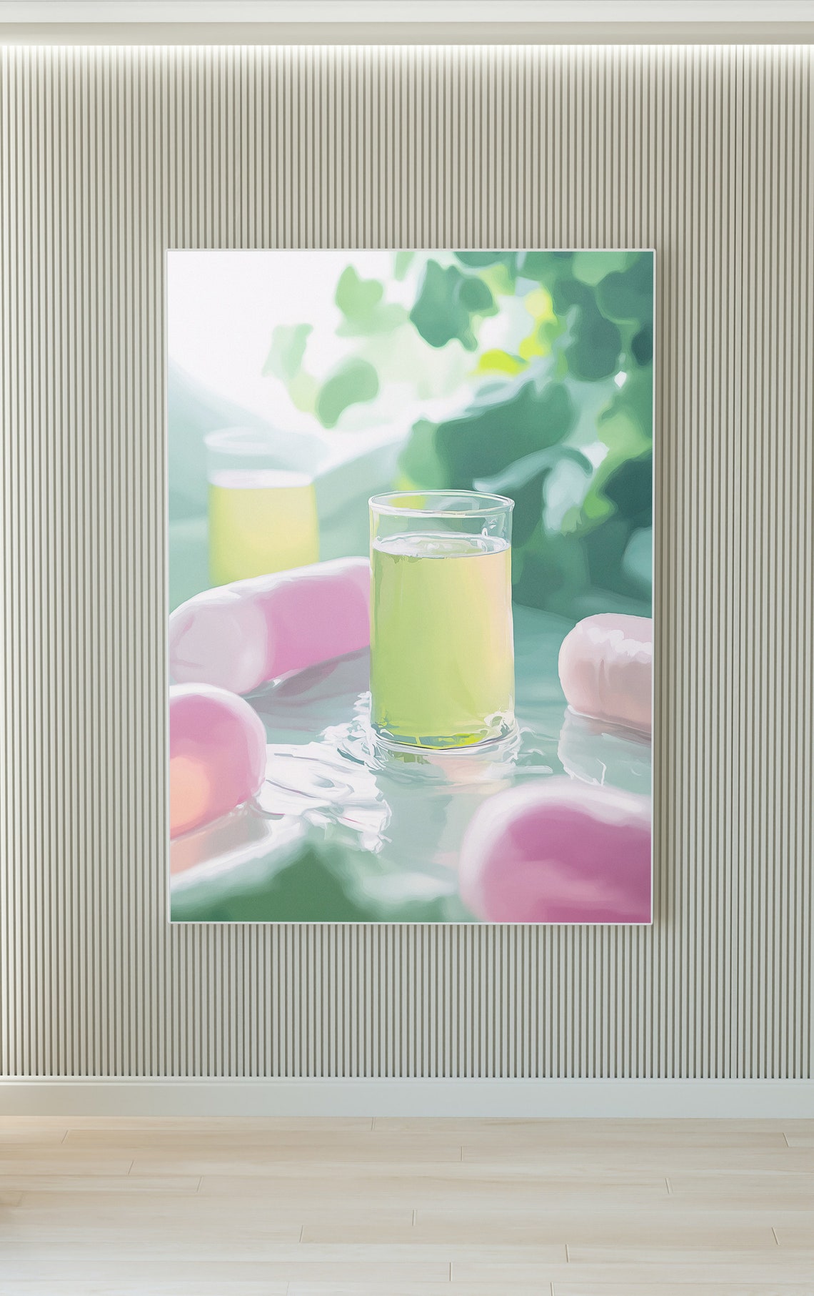 Fresh Lemonade Glasses Pink Citrus Pastel Summer Kitchen Print - Image 4