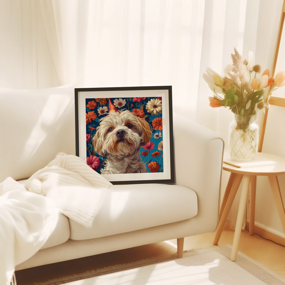 Dog Birthday Illustration Framed Poster Birthday Dog My Dog Birthday Poster Birthday Dog Celebration Happy Birthday To My Dog Dog Art - Image 4