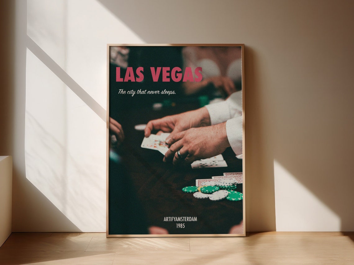 Vintage Las Vegas Poster Retro Las Vegas Las Vegas Poster Travel Poster Vintage Photo Vintage Art