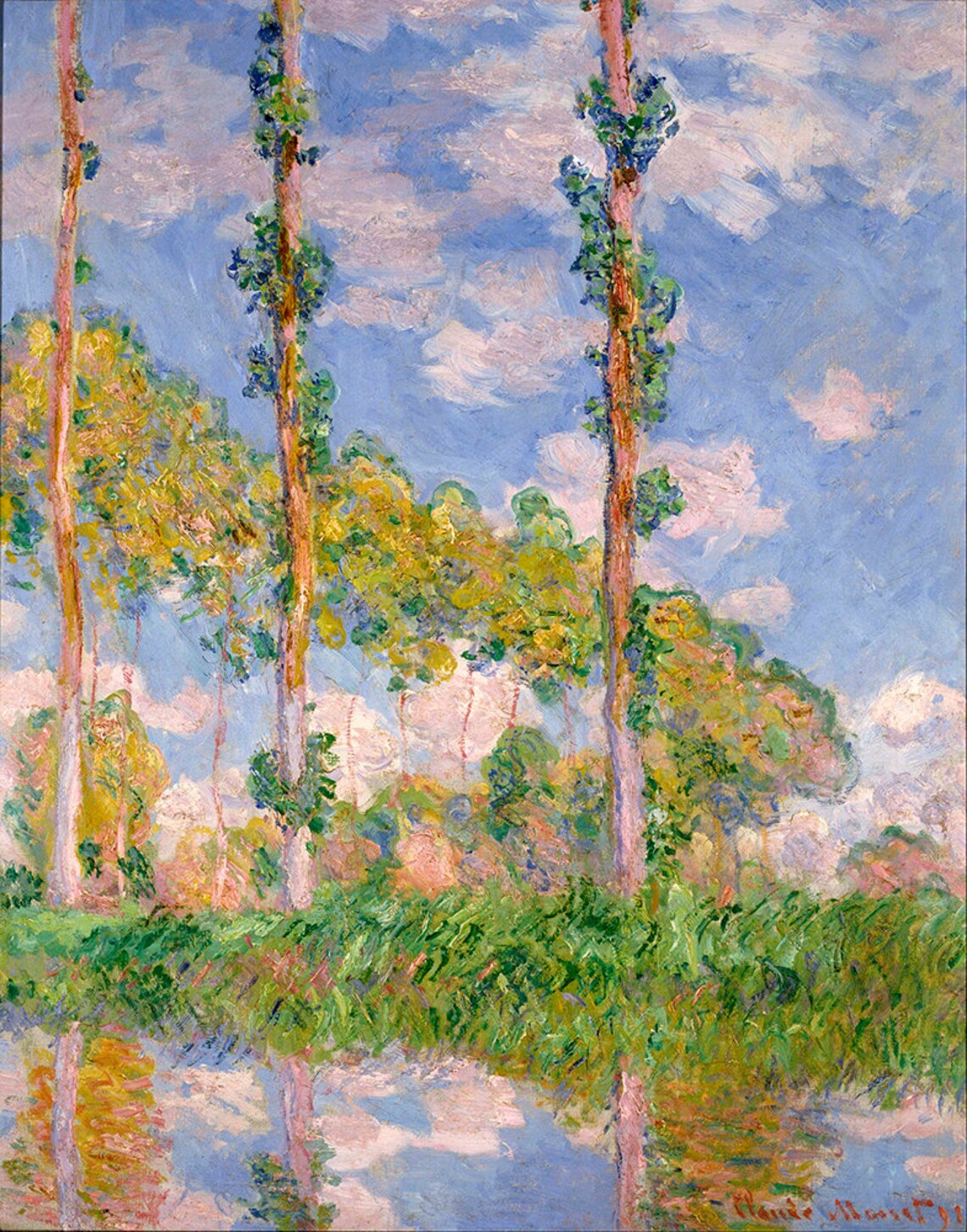 Claude Monet Poplars In The Sun Fine Art Glice 1891 Sku 0081 - Image 2