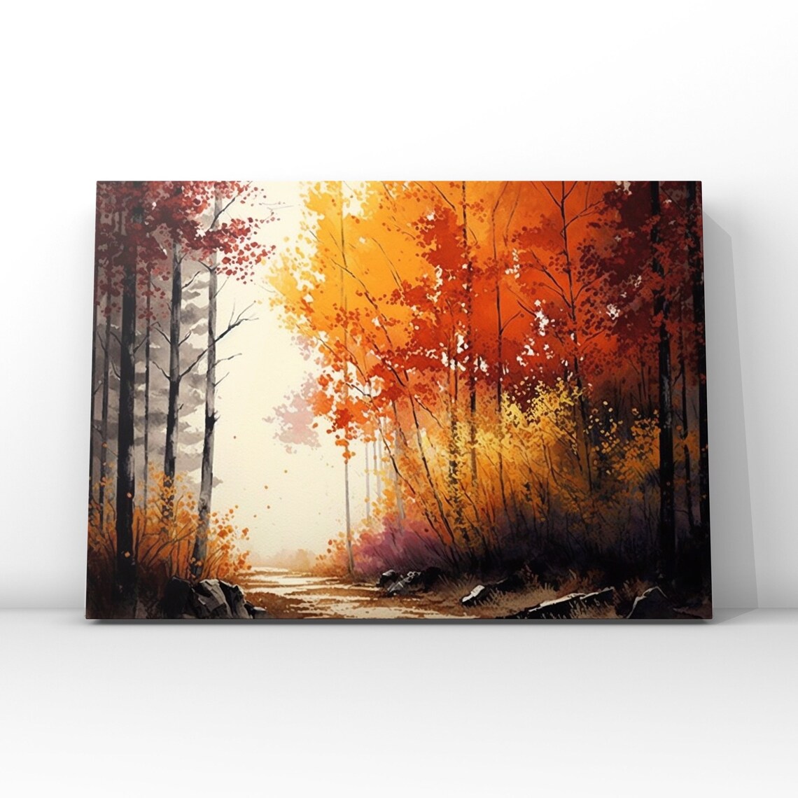 Forest Stroll Sketch Design, Fall Landscape
