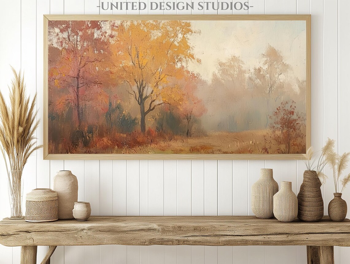 Autumn Landscape Art Print, Farmhouse Season Decor - Image 2