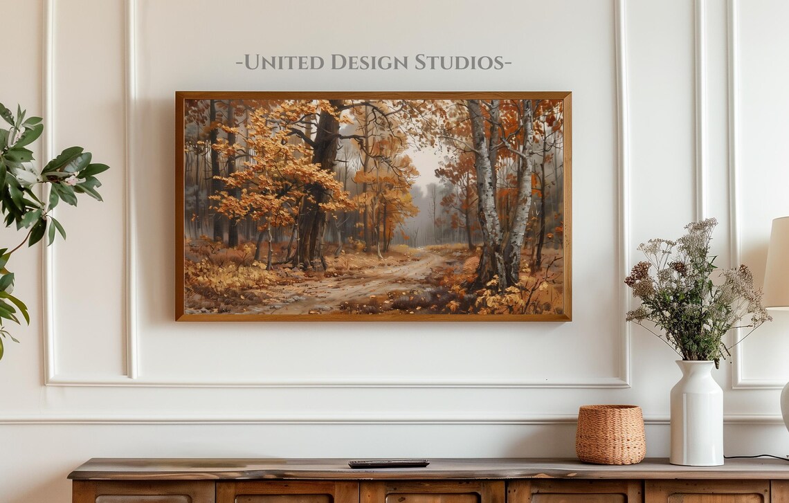 Autumn Forest TV Art, Fall Seasonal Wall Art - Image 4