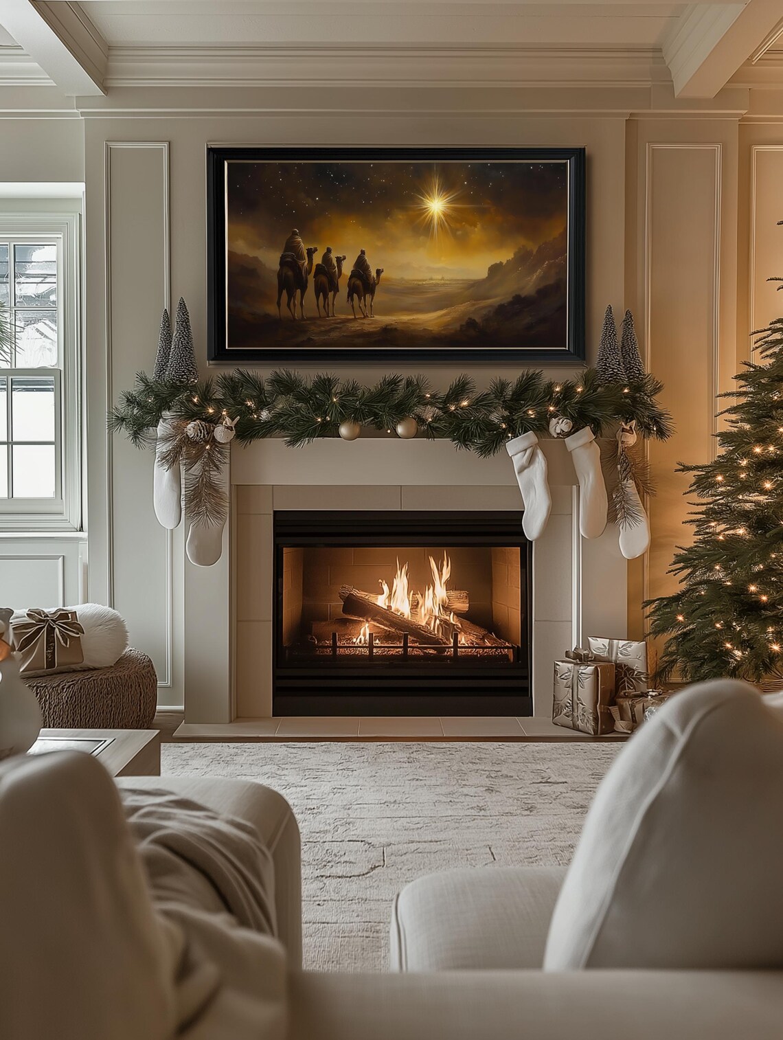 Christmas Nativity Art Print, Three Wise Men - Image 2