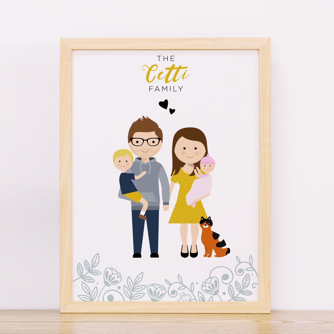 Personalized All You Need Is Love and a Dog Couple Portrait Poster - Image 3