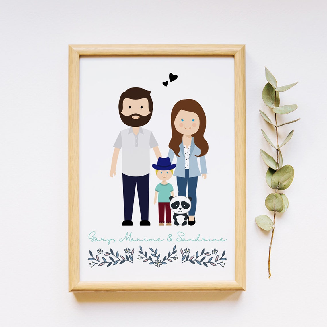 Personalized Max and Joyce July 2020 Wedding Group Portrait Poster - Image 2