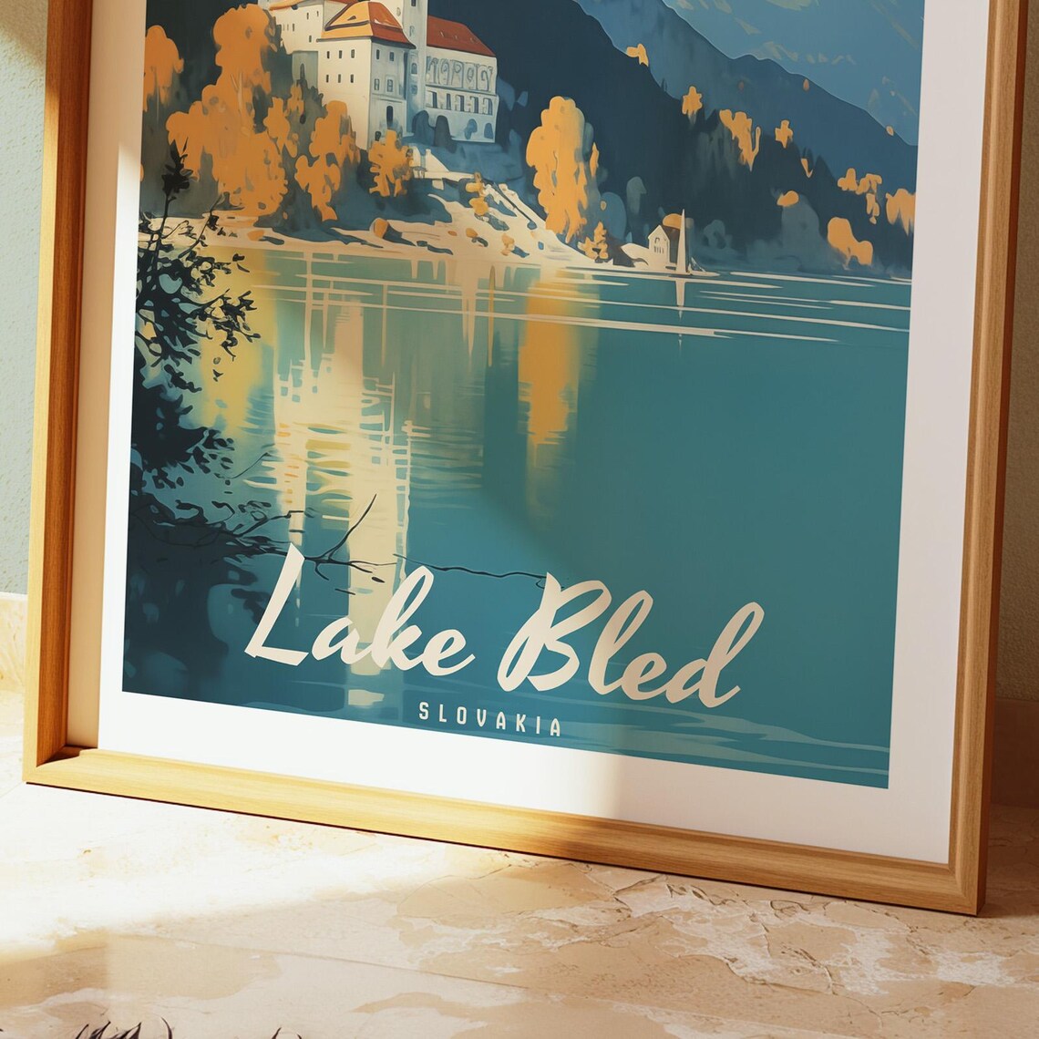 Lake Bled Slovenia Island Church Alpine Lakeside Scenic Poster - Image 4