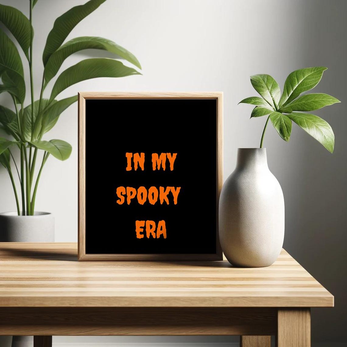 In My Spooky Era Funny Bold Orange Black Trendy Halloween Poster