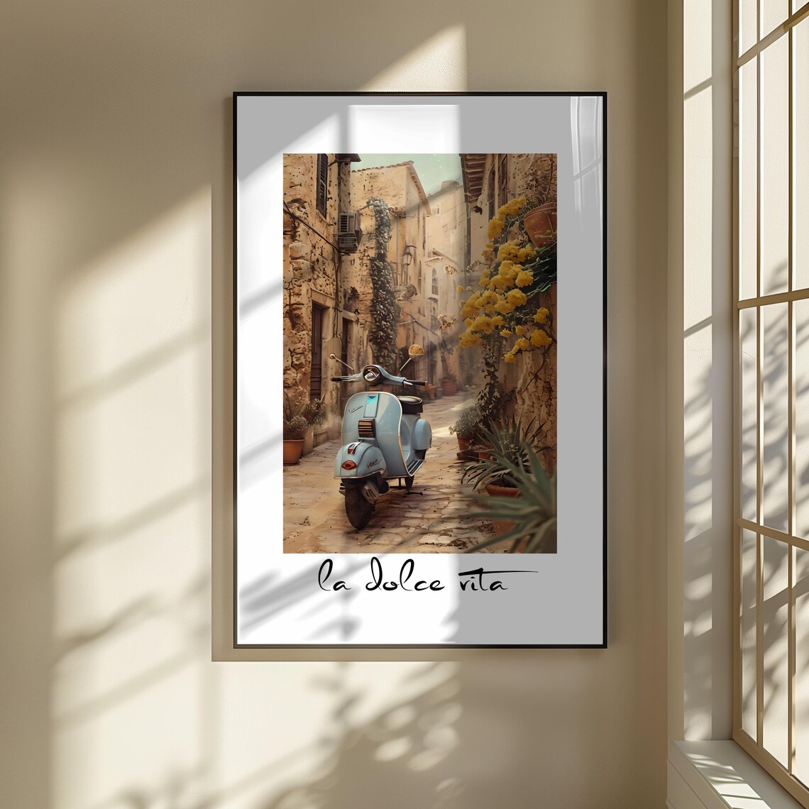La Dolce Vita Italian Quote, Minimalist Typography - Image 3