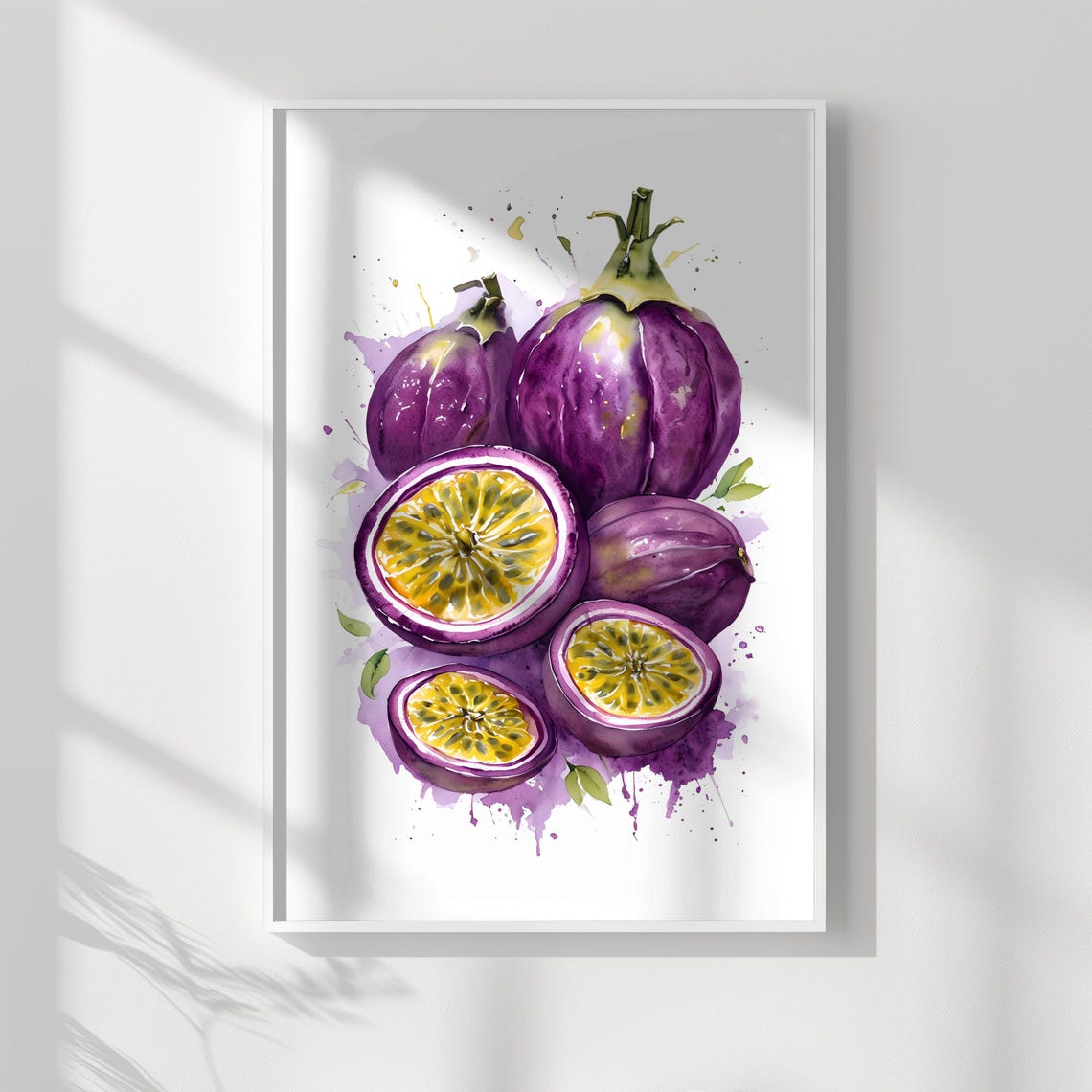 Passionfruit Art Print Unique Art Fresh Wall Art For Kitchen Dining Room Summery Fruit Poster Fruits Decor Fresh