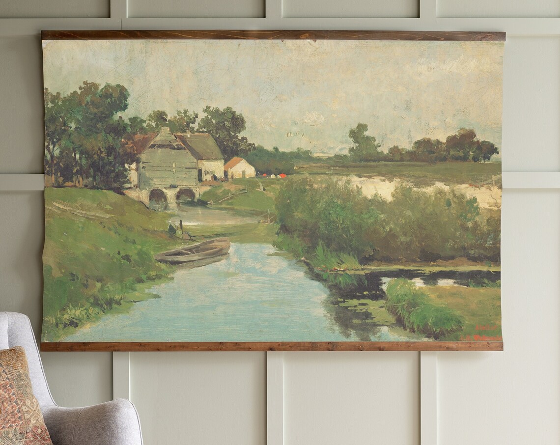 Vintage Horizontal Landscape Wall Art Poster Print - Image 2