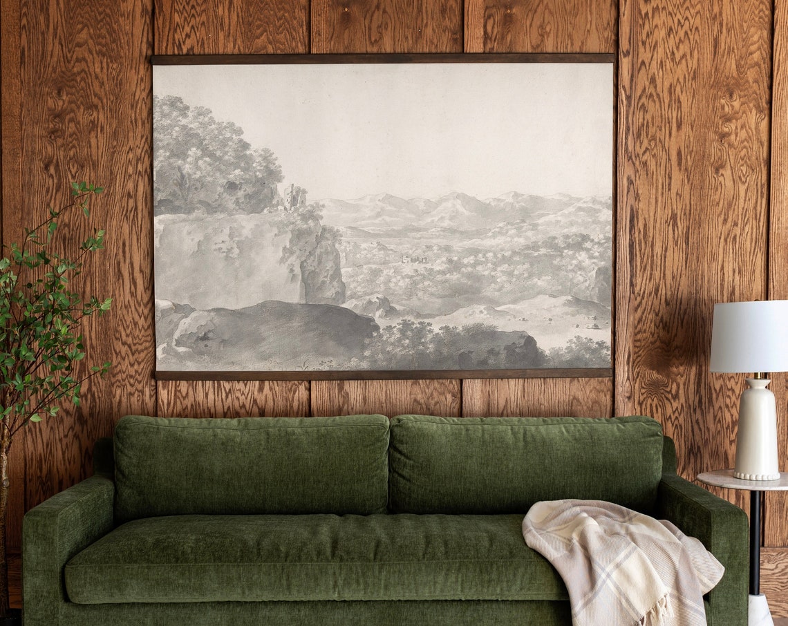 Extra Large Wall Art Tapestry Black And White Vintage Art Tapestry Wall Hanging Mountain Wall Art Wall Hanging 174
