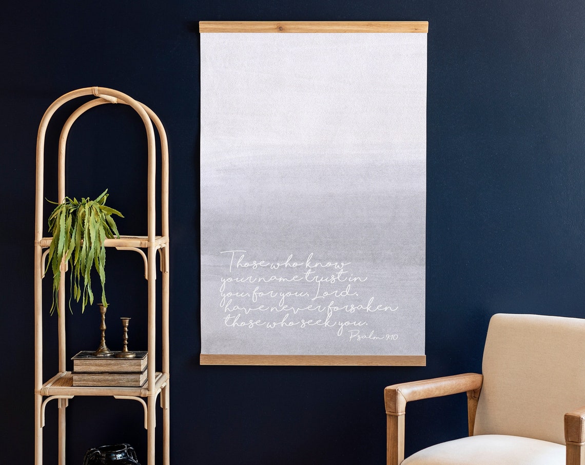 Psalm 9:10 Those Who Know Your Name Minimalist Scripture Wall Art