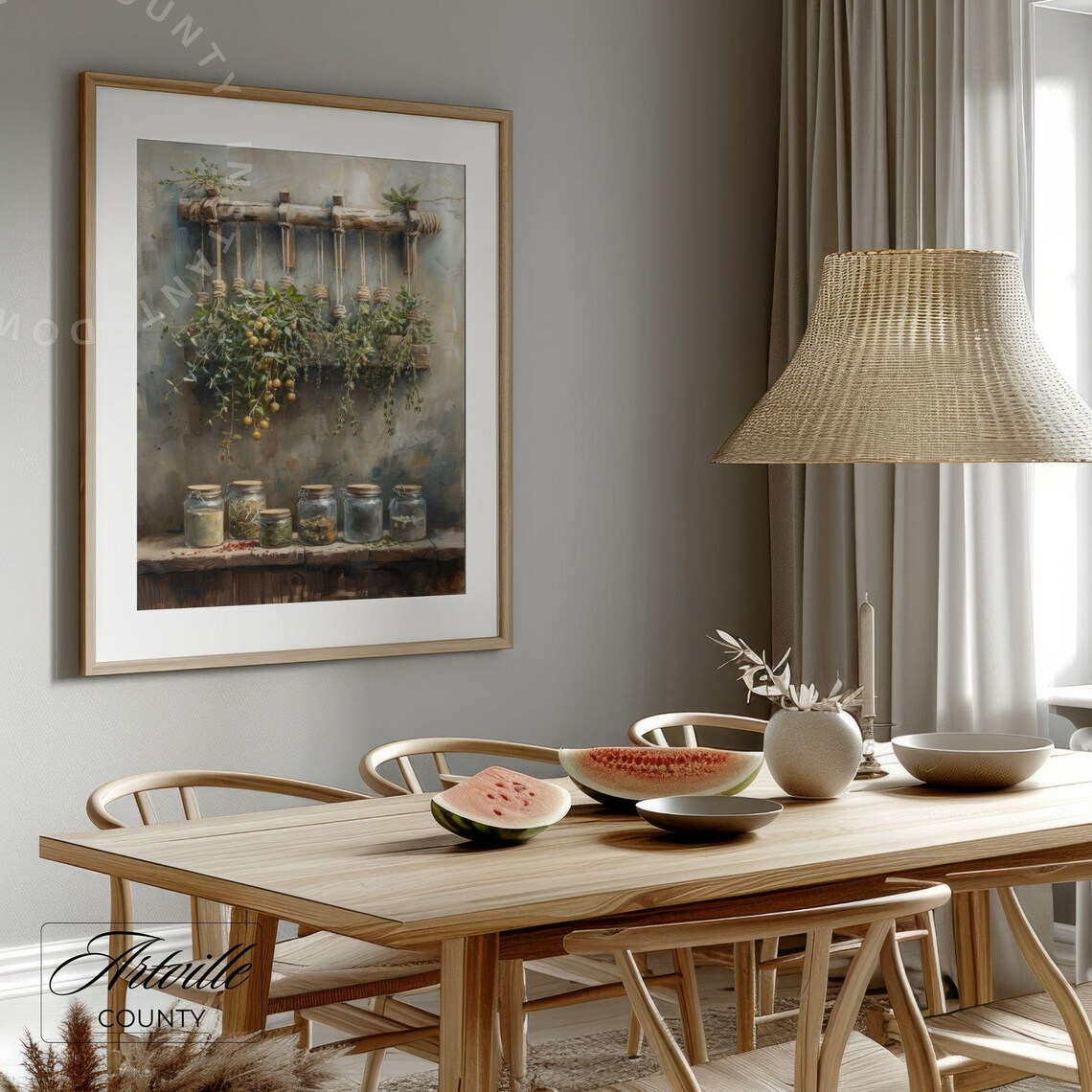 Dried Herbs Vintage Still Life Art Print - Image 4