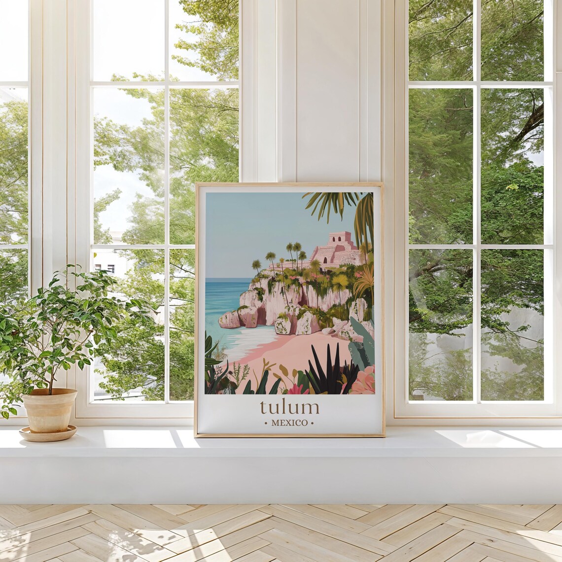 Tulum Travel Poster, Art Lovers Wall Art Print - Image 2